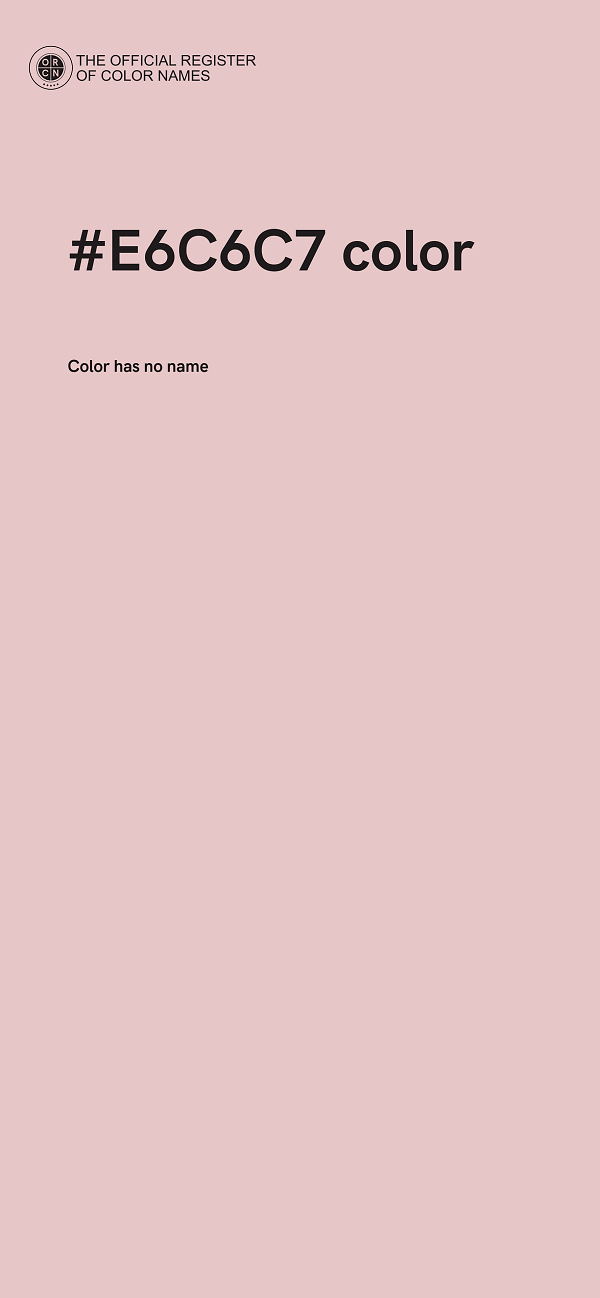 #E6C6C7 color image