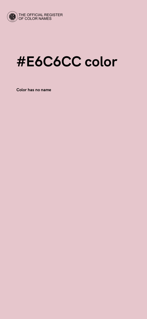 #E6C6CC color image