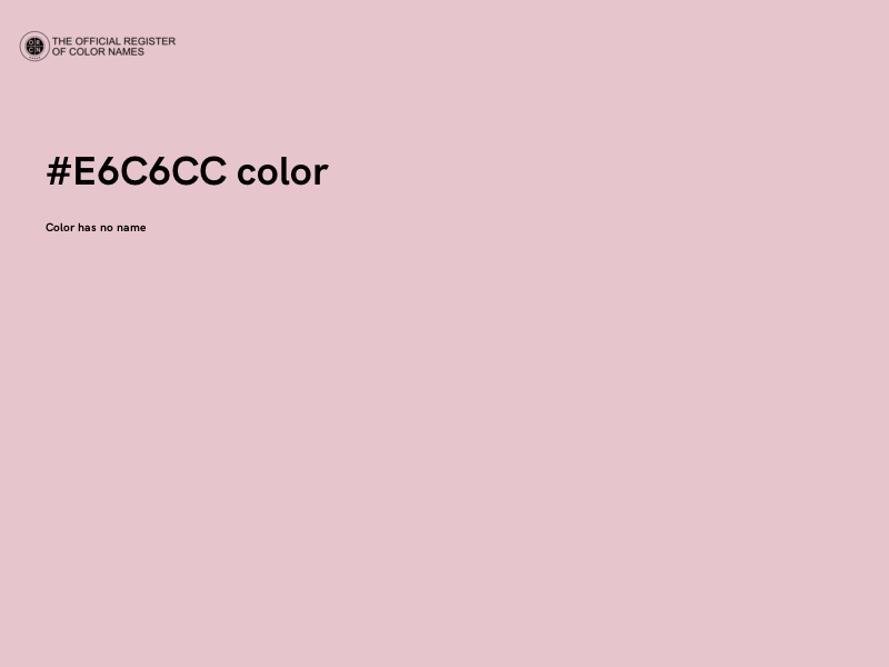 #E6C6CC color image