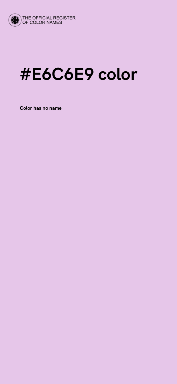 #E6C6E9 color image