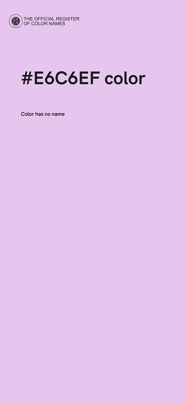 #E6C6EF color image