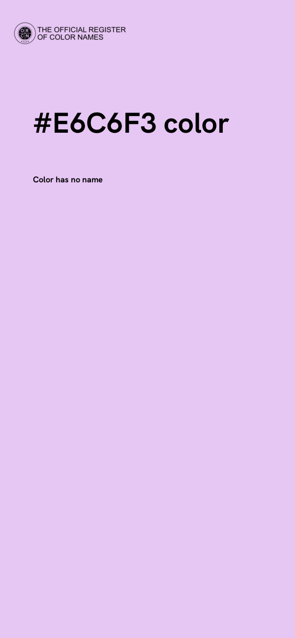 #E6C6F3 color image