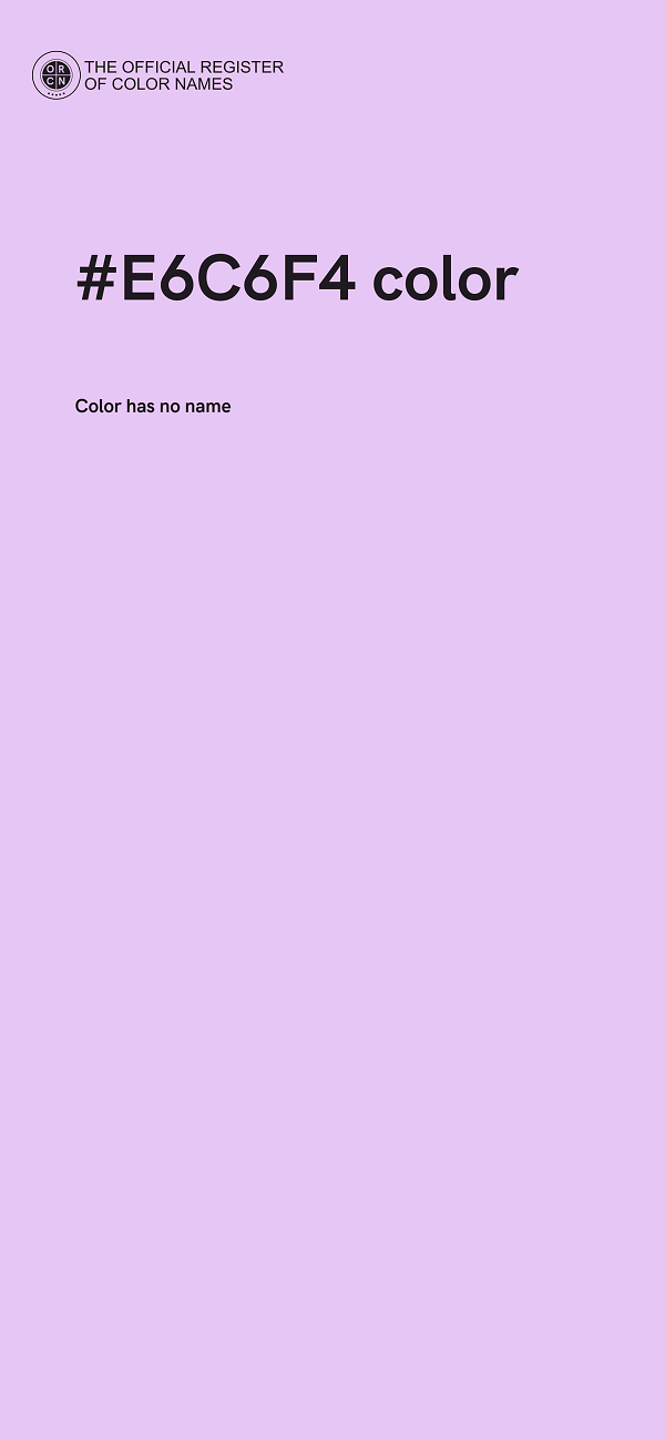 #E6C6F4 color image