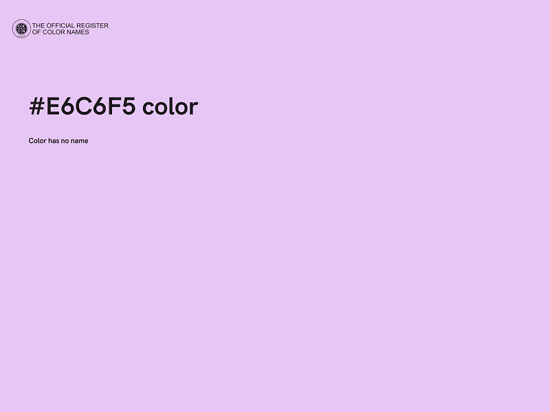 #E6C6F5 color image