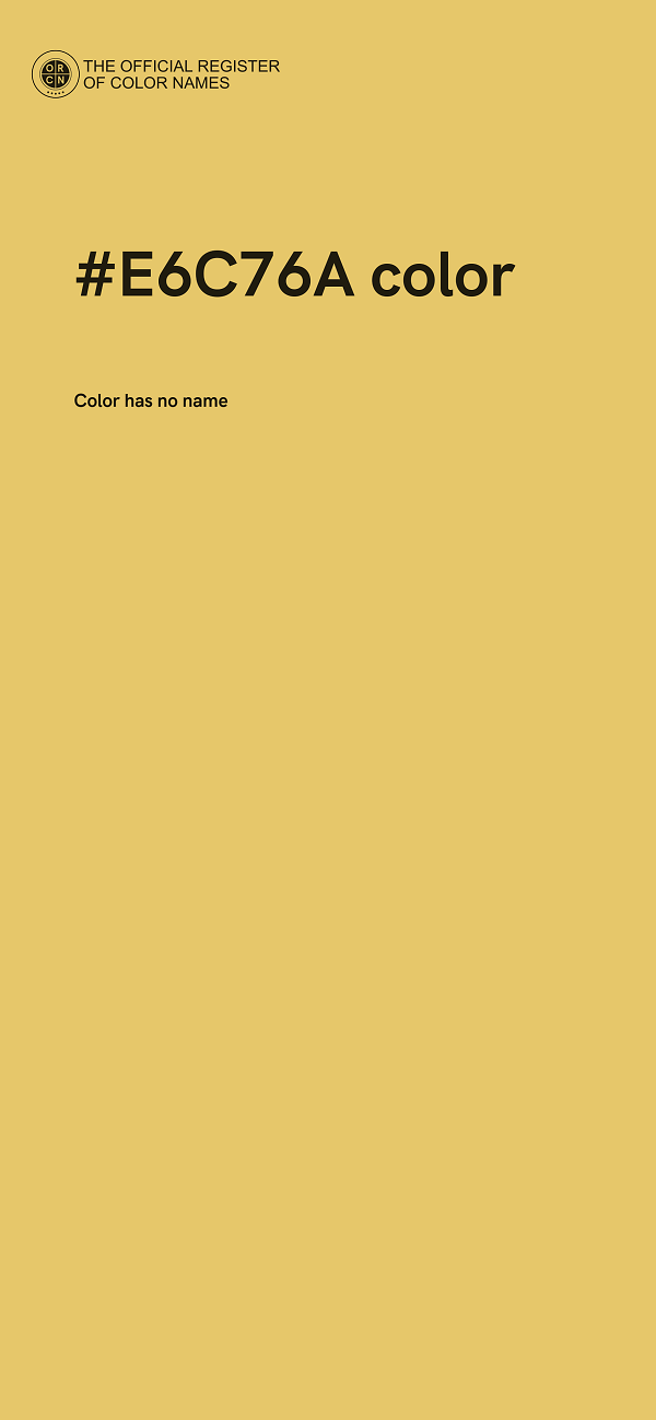 #E6C76A color image