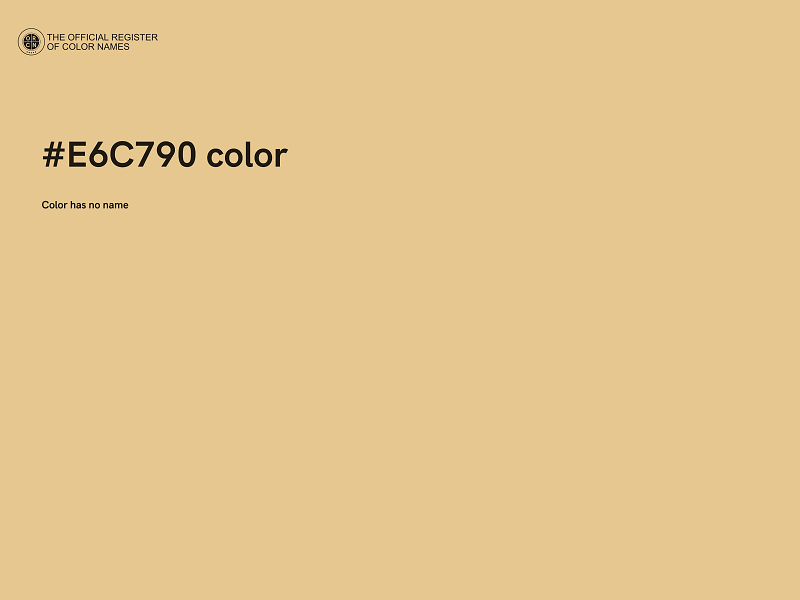 #E6C790 color image