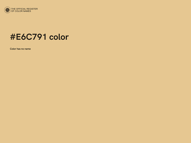 #E6C791 color image