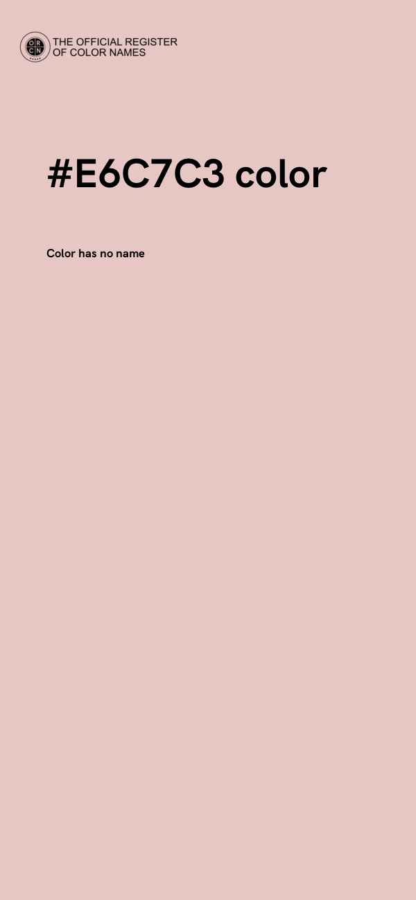 #E6C7C3 color image