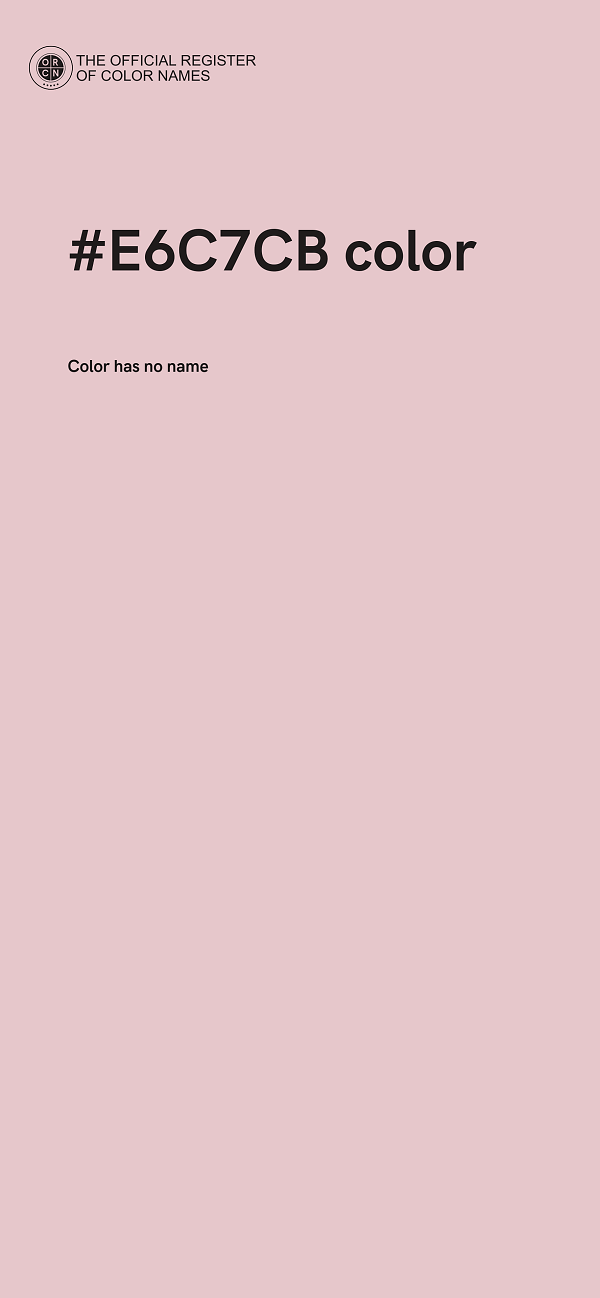 #E6C7CB color image