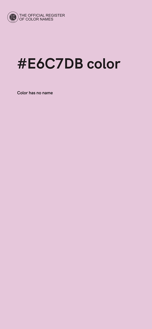 #E6C7DB color image