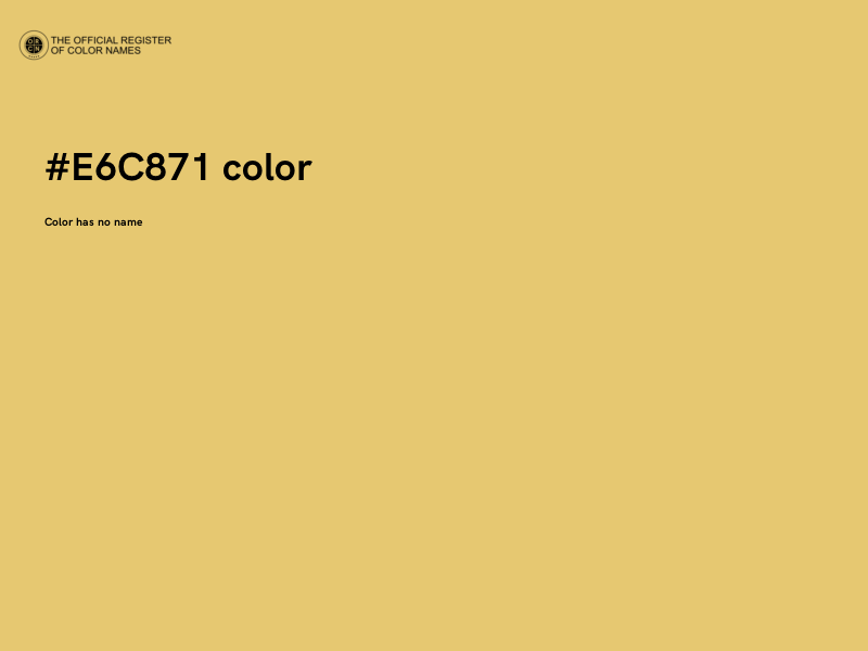 #E6C871 color image