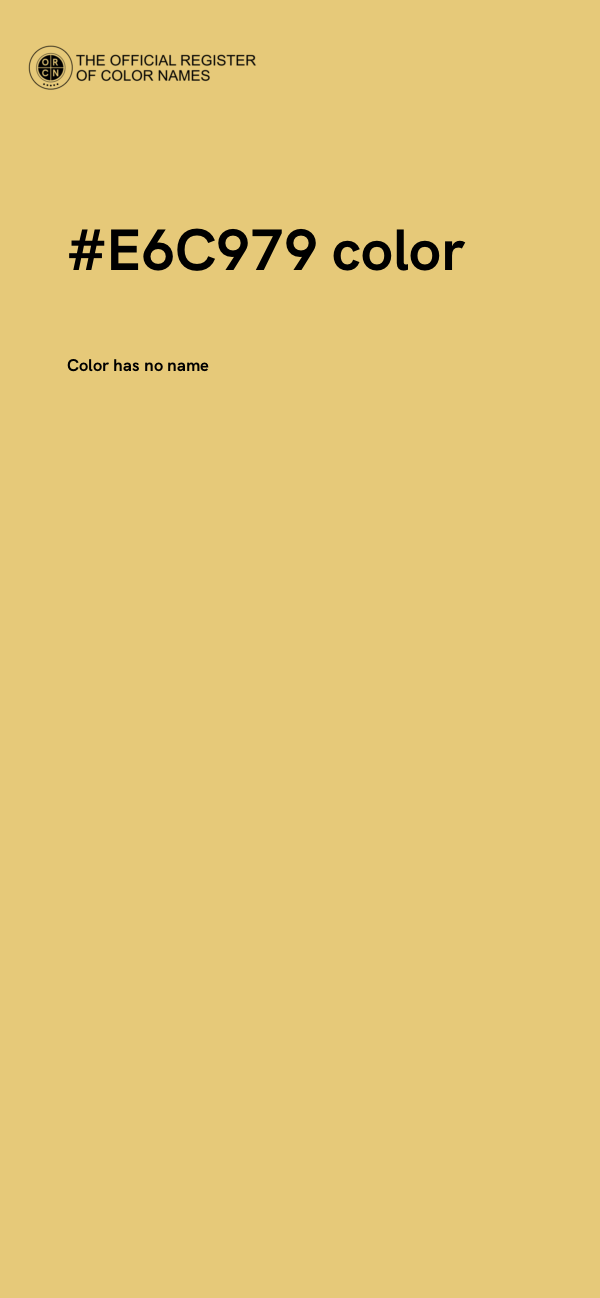 #E6C979 color image