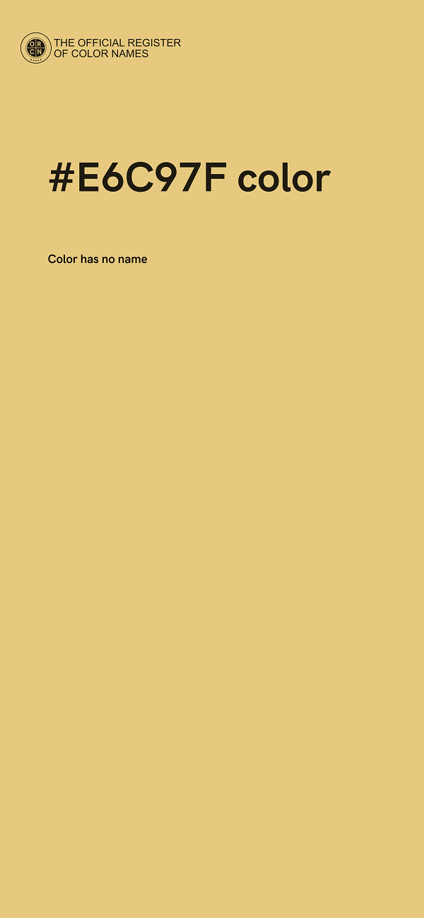 #E6C97F color image