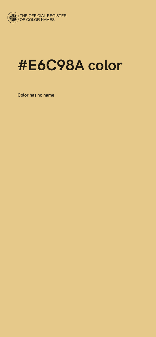 #E6C98A color image