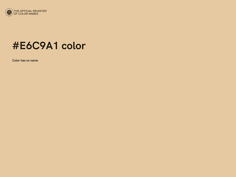 #E6C9A1 color image