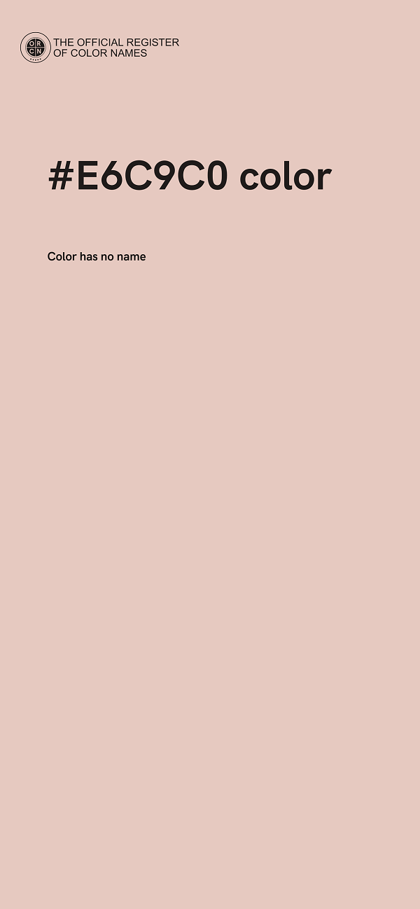 #E6C9C0 color image