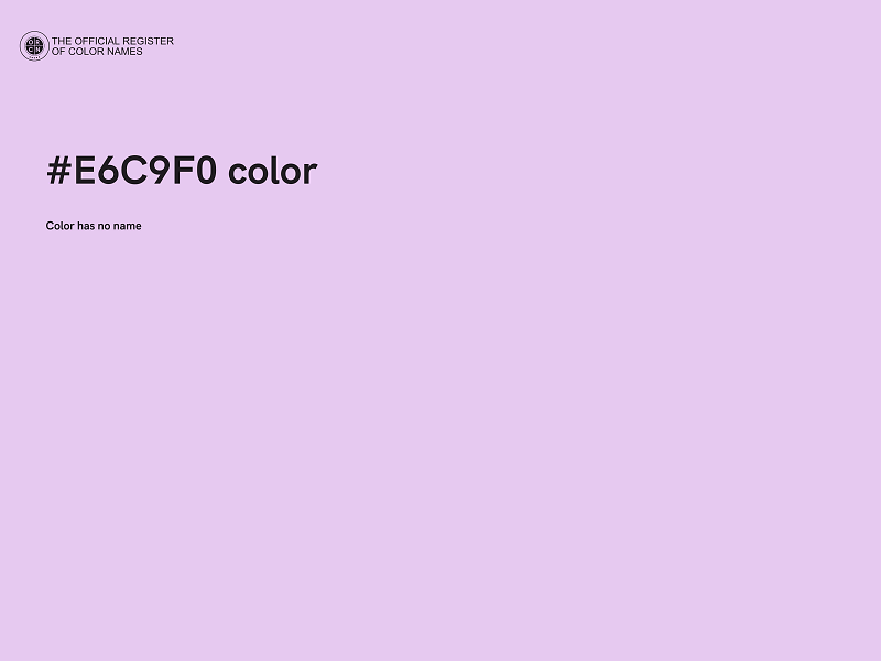 #E6C9F0 color image