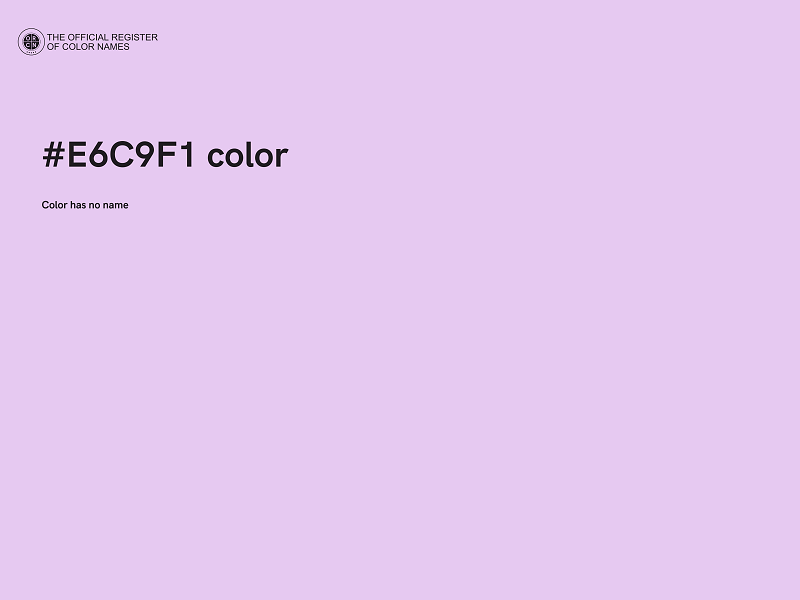 #E6C9F1 color image