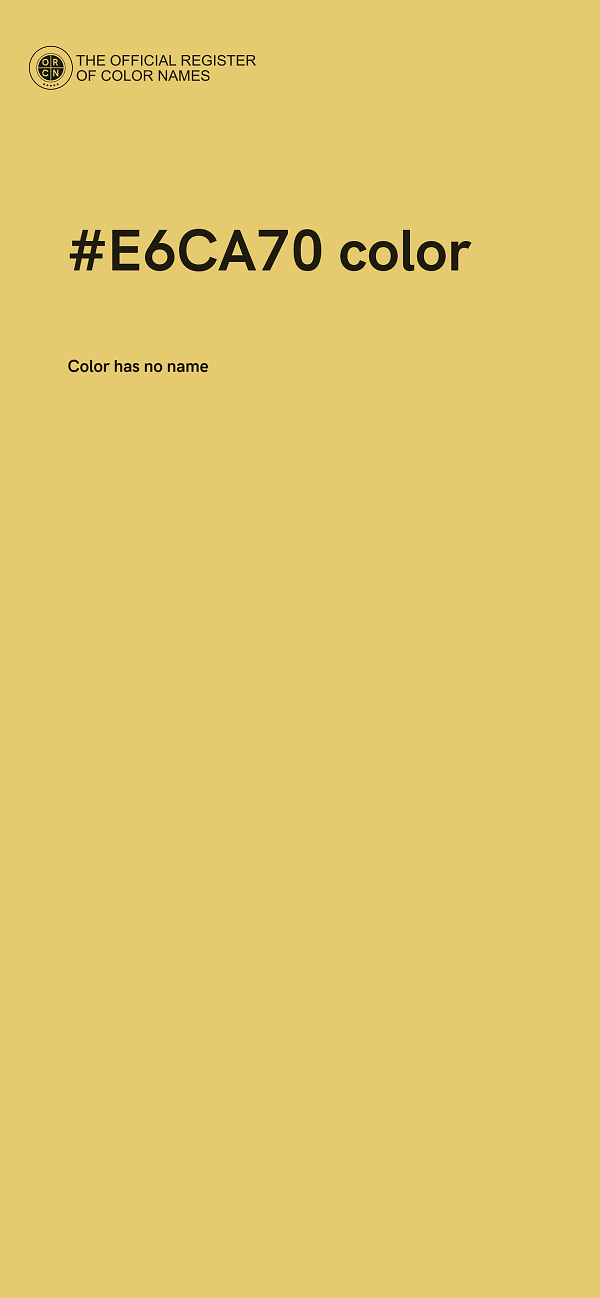 #E6CA70 color image