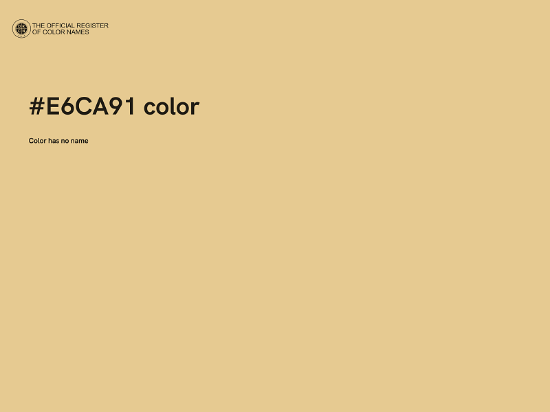 #E6CA91 color image