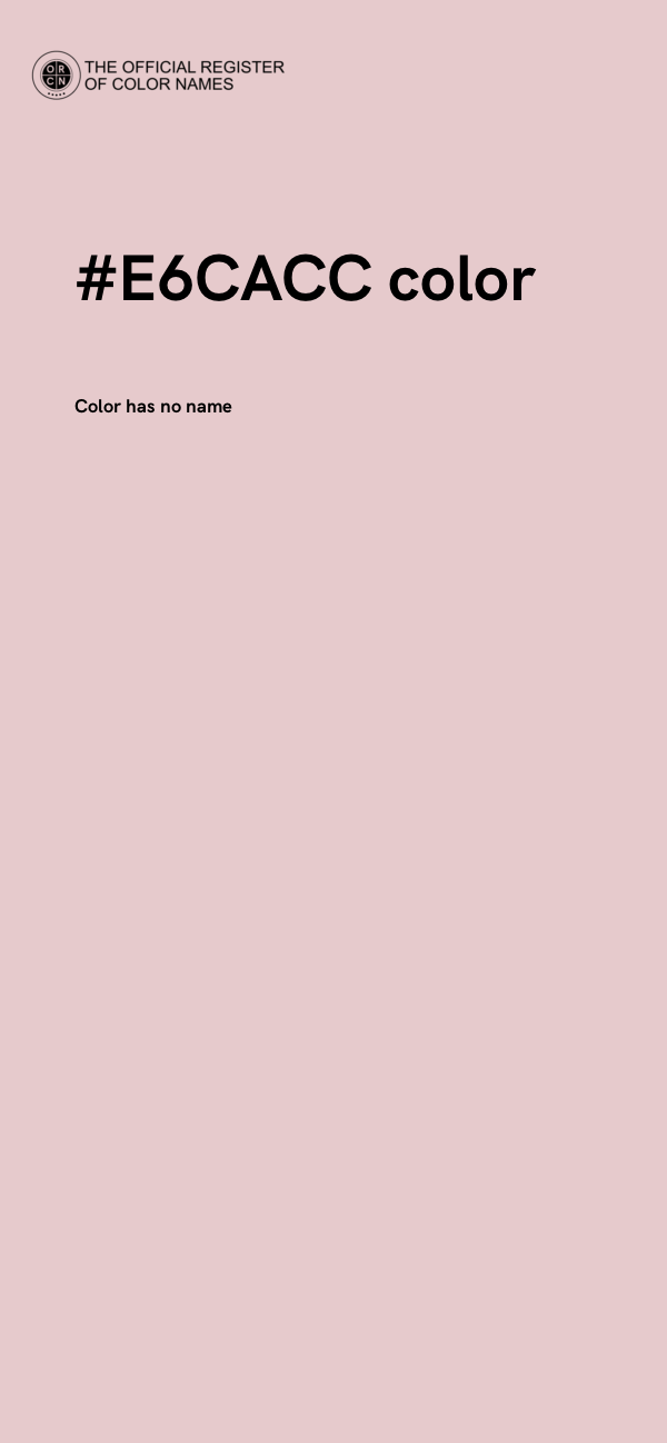 #E6CACC color image
