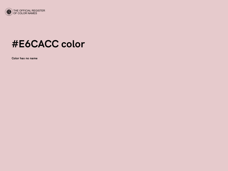 #E6CACC color image