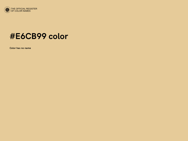 #E6CB99 color image