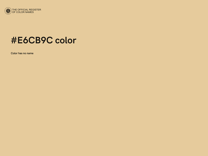 #E6CB9C color image
