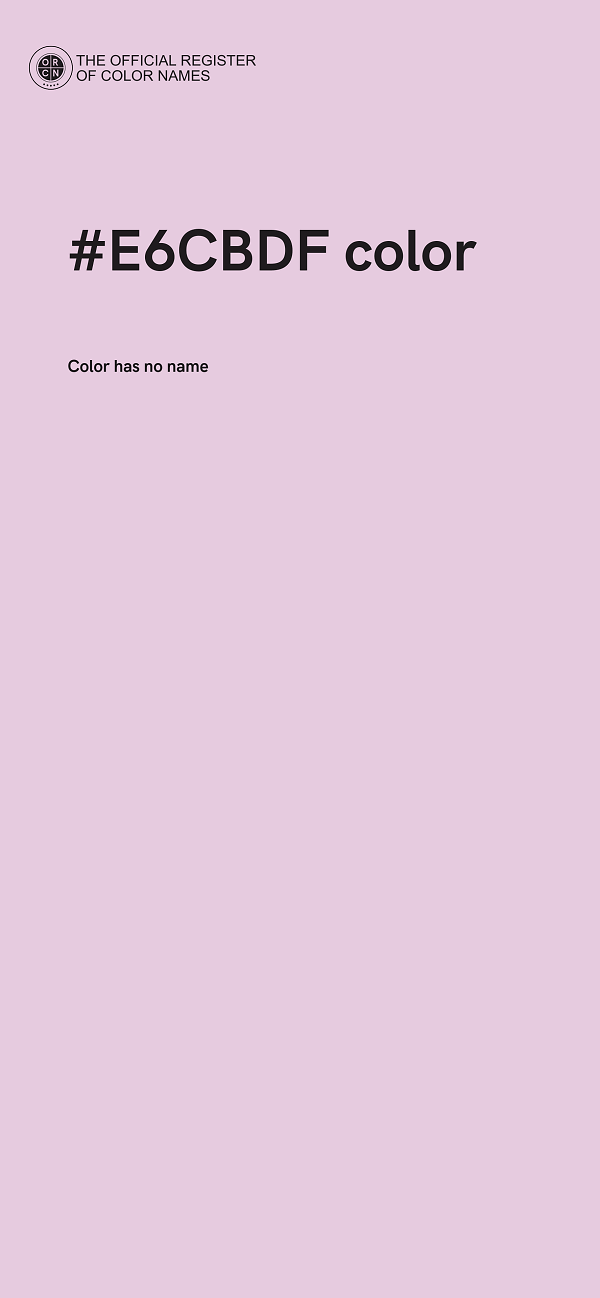 #E6CBDF color image