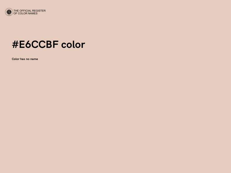 #E6CCBF color image