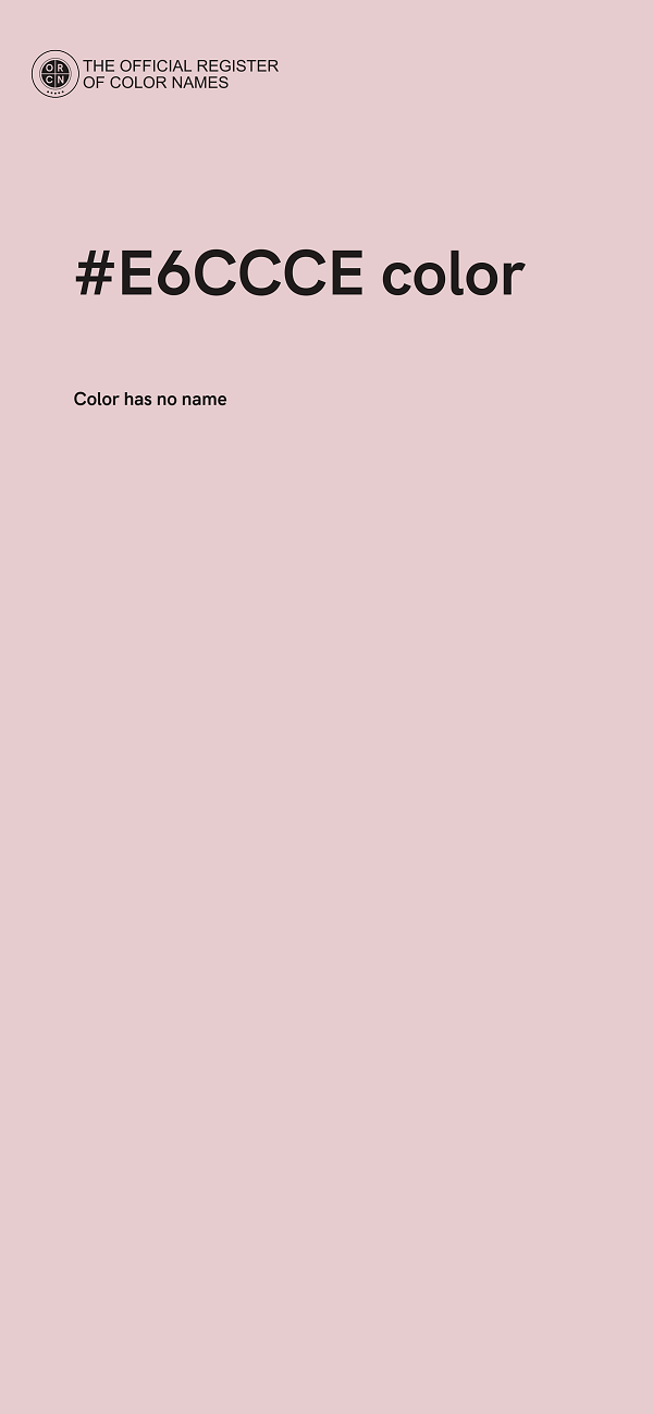 #E6CCCE color image