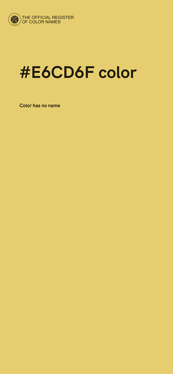 #E6CD6F color image