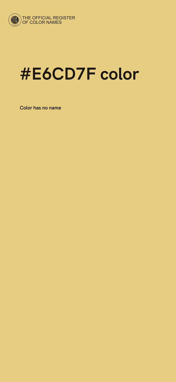 #E6CD7F color image