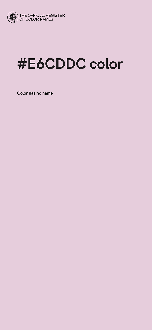 #E6CDDC color image