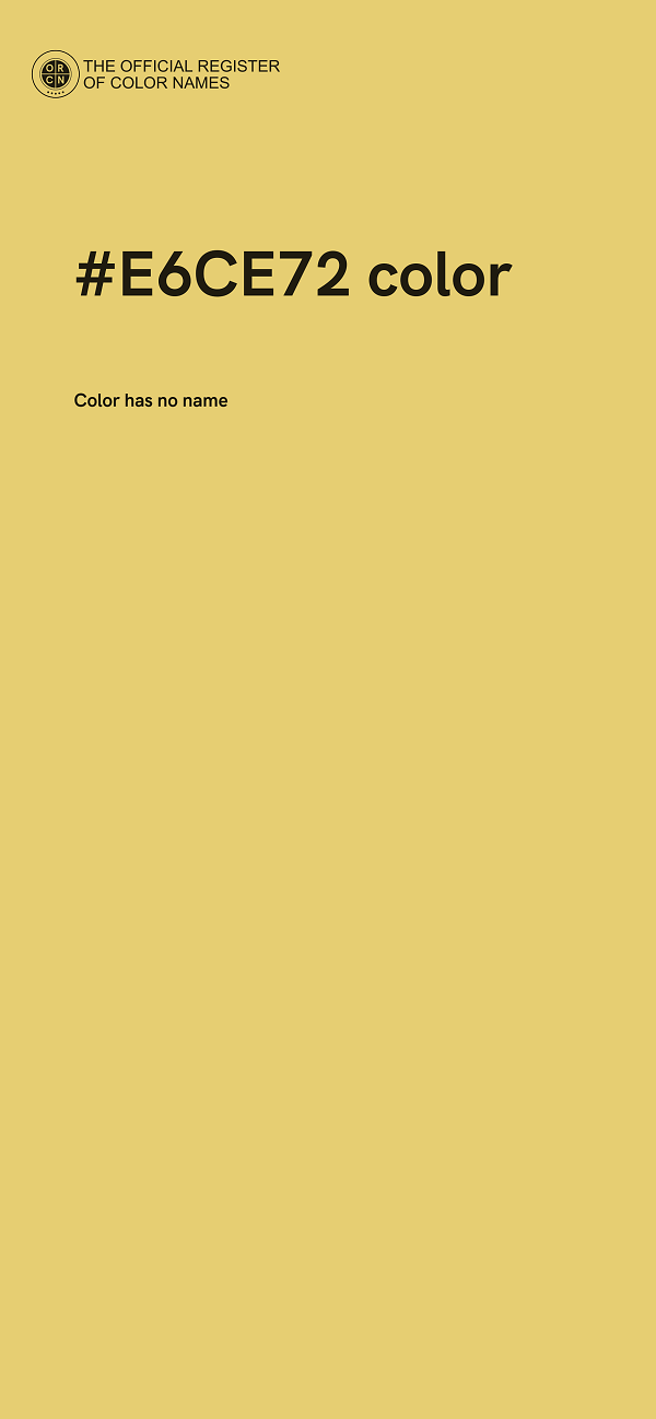 #E6CE72 color image