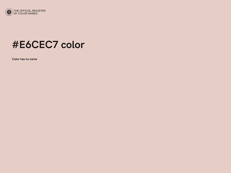 #E6CEC7 color image
