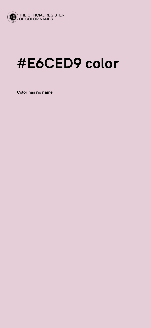 #E6CED9 color image