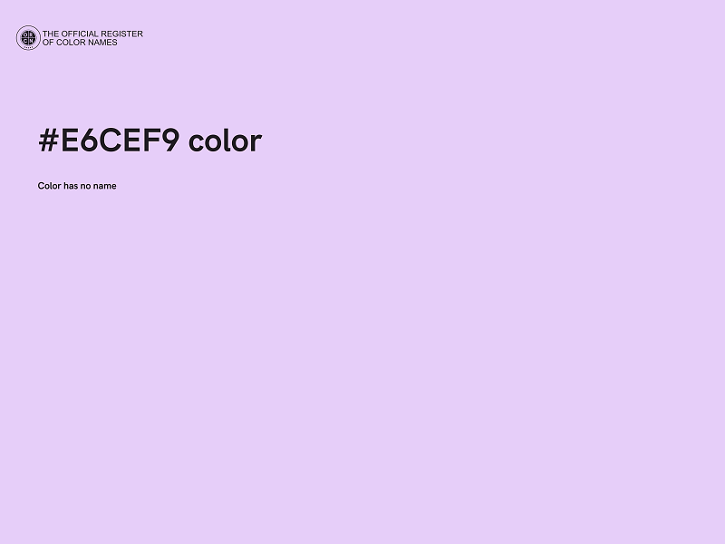 #E6CEF9 color image