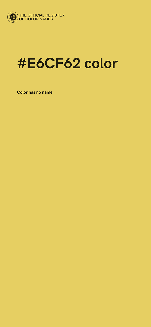 #E6CF62 color image