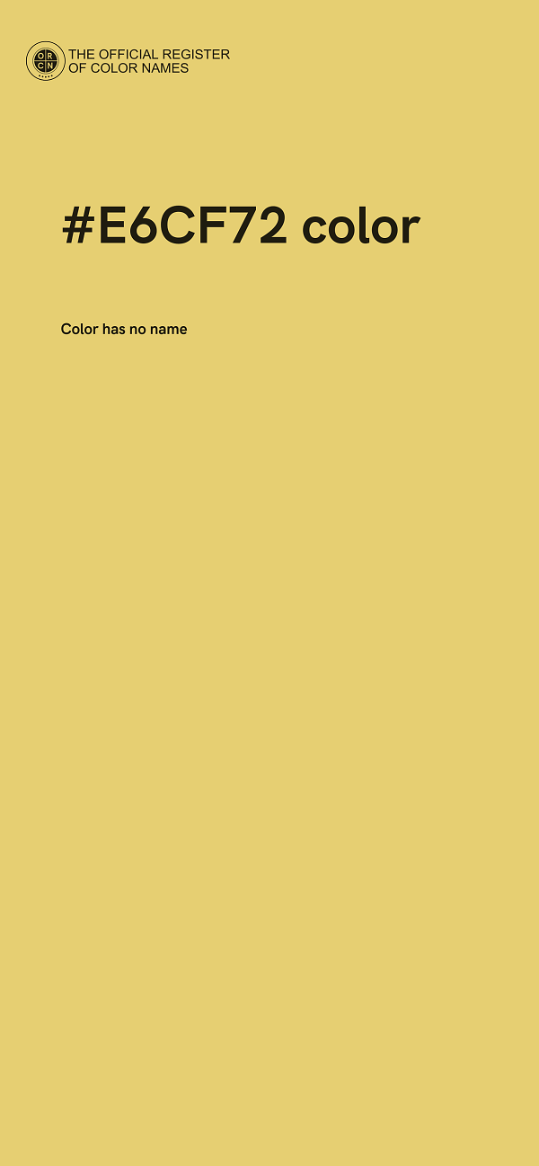 #E6CF72 color image