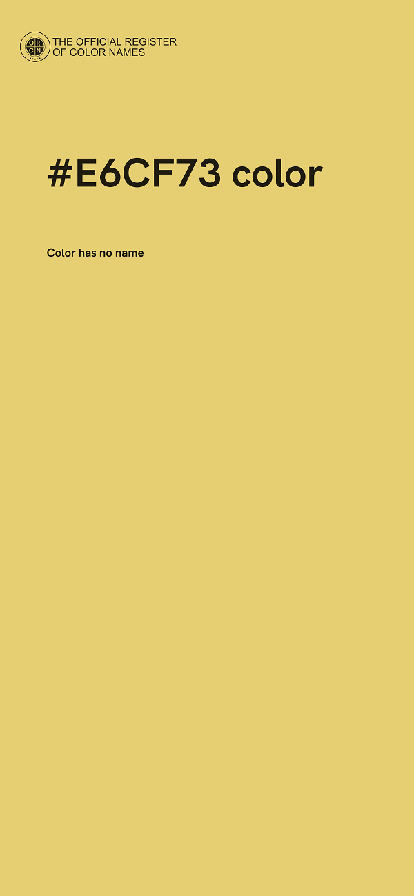 #E6CF73 color image