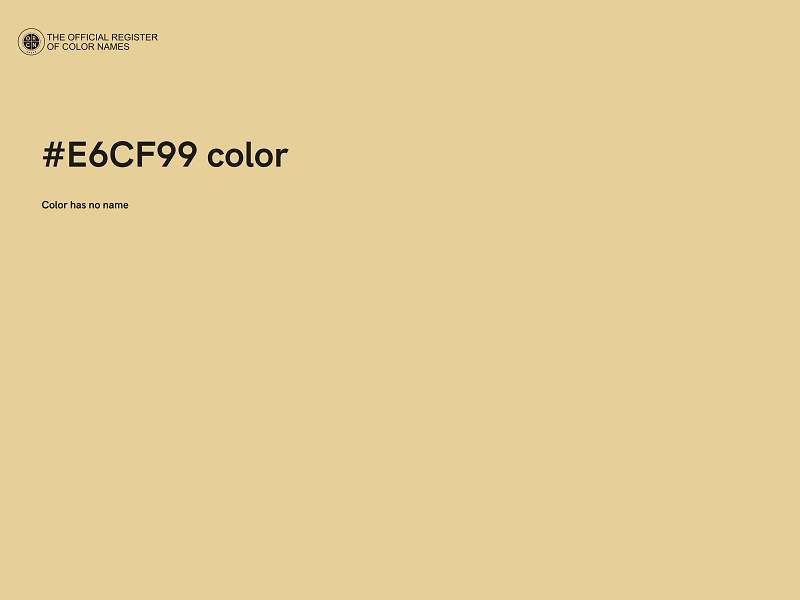 #E6CF99 color image
