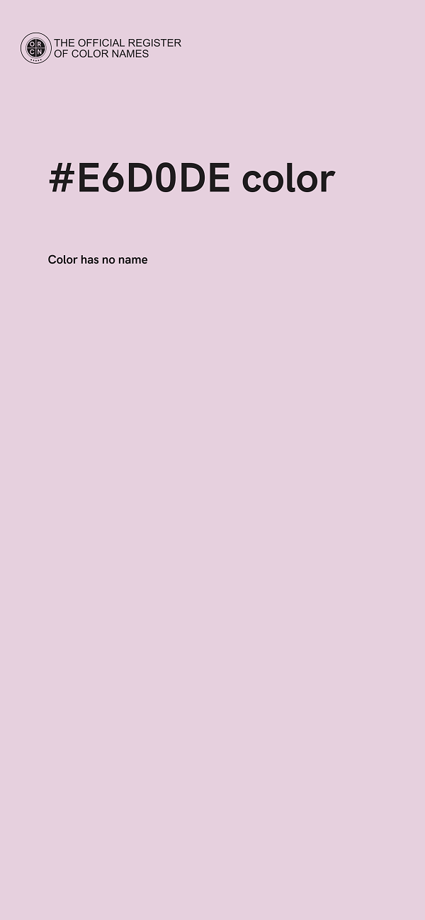 #E6D0DE color image