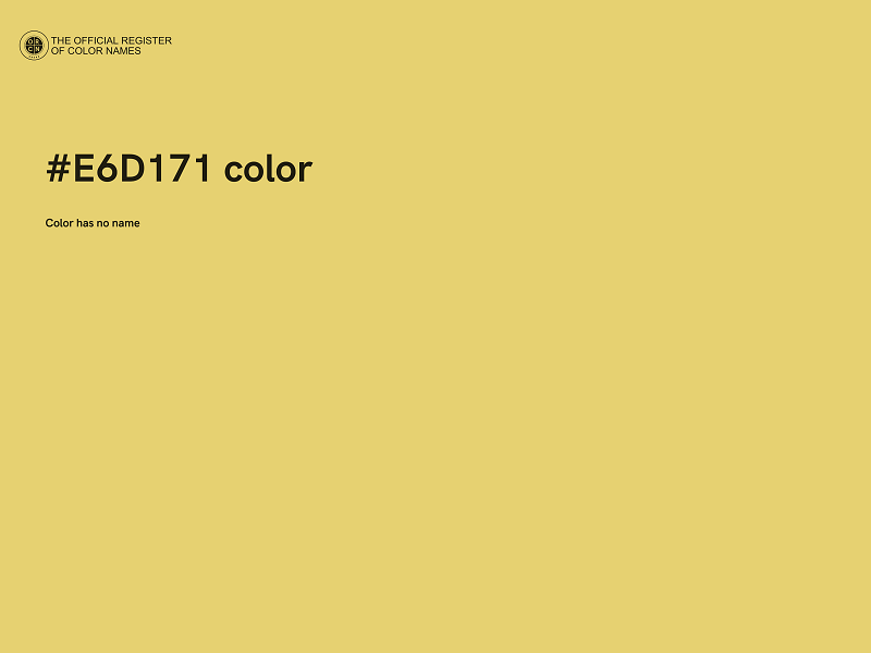 #E6D171 color image