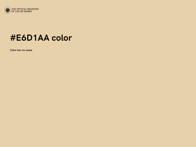 #E6D1AA color image