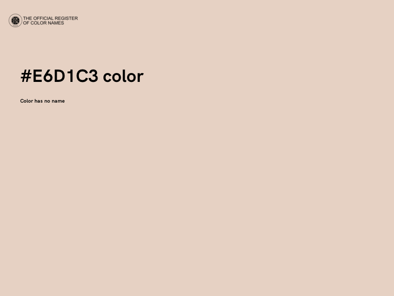 #E6D1C3 color image