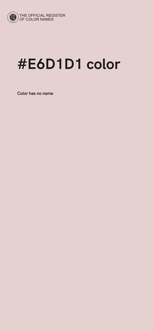 #E6D1D1 color image