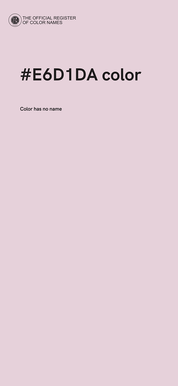 #E6D1DA color image