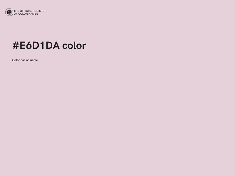 #E6D1DA color image