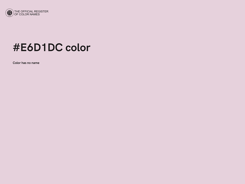 #E6D1DC color image